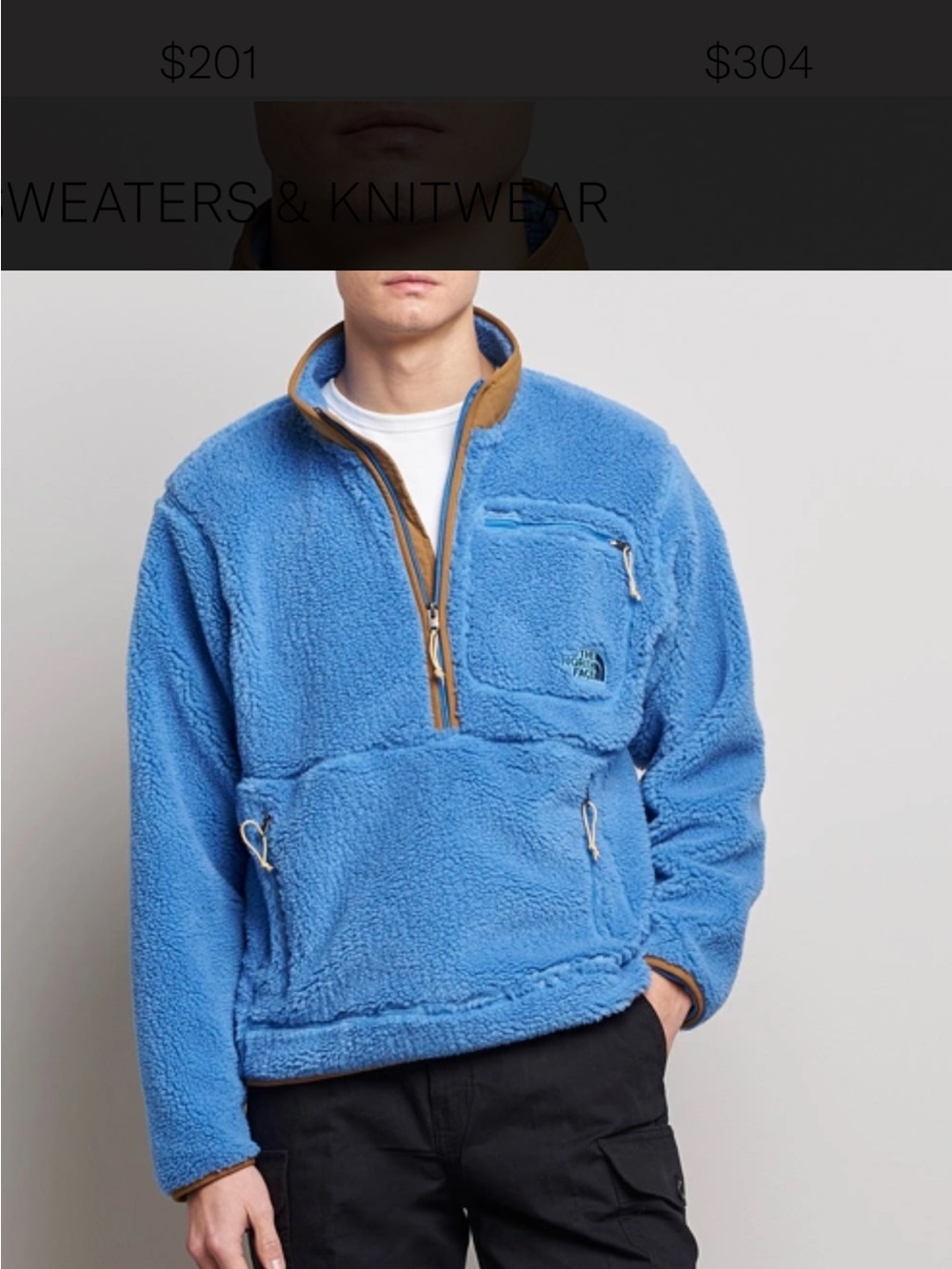 THE NORTH FACE
Heritage Fleece Pile Half Zip Super Sonic Blue M